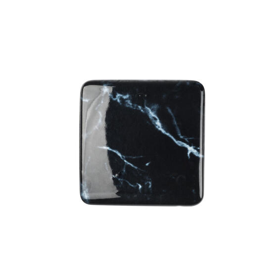 Cabinet knobs zamak black marble finish 37x37mm 4pc rei