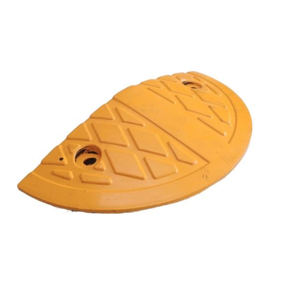 PremiumSun Speed Hump End Cap without Cat Eyes (17X34X5CM) Yellow