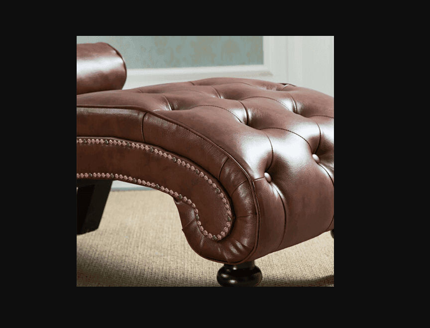 Figure It Out Chaise Sofa Bonded Leather