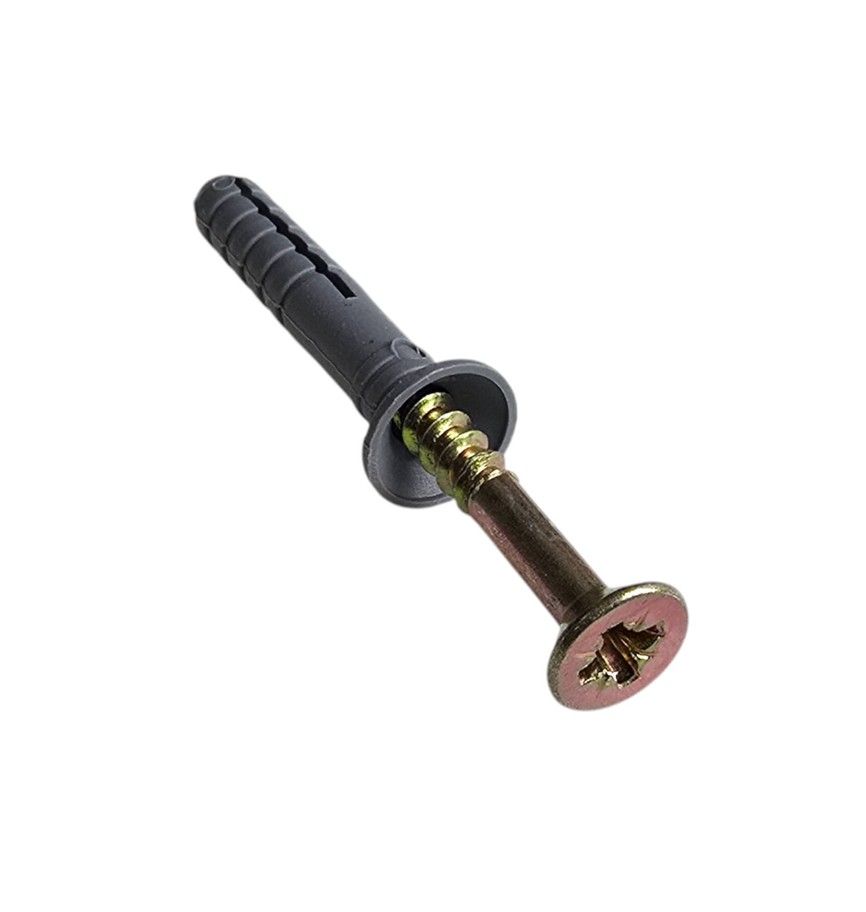 NT TOOLS Nail-In Anchor (Wall Plug & Screw) 5x30mm Bulk Pack of 100
