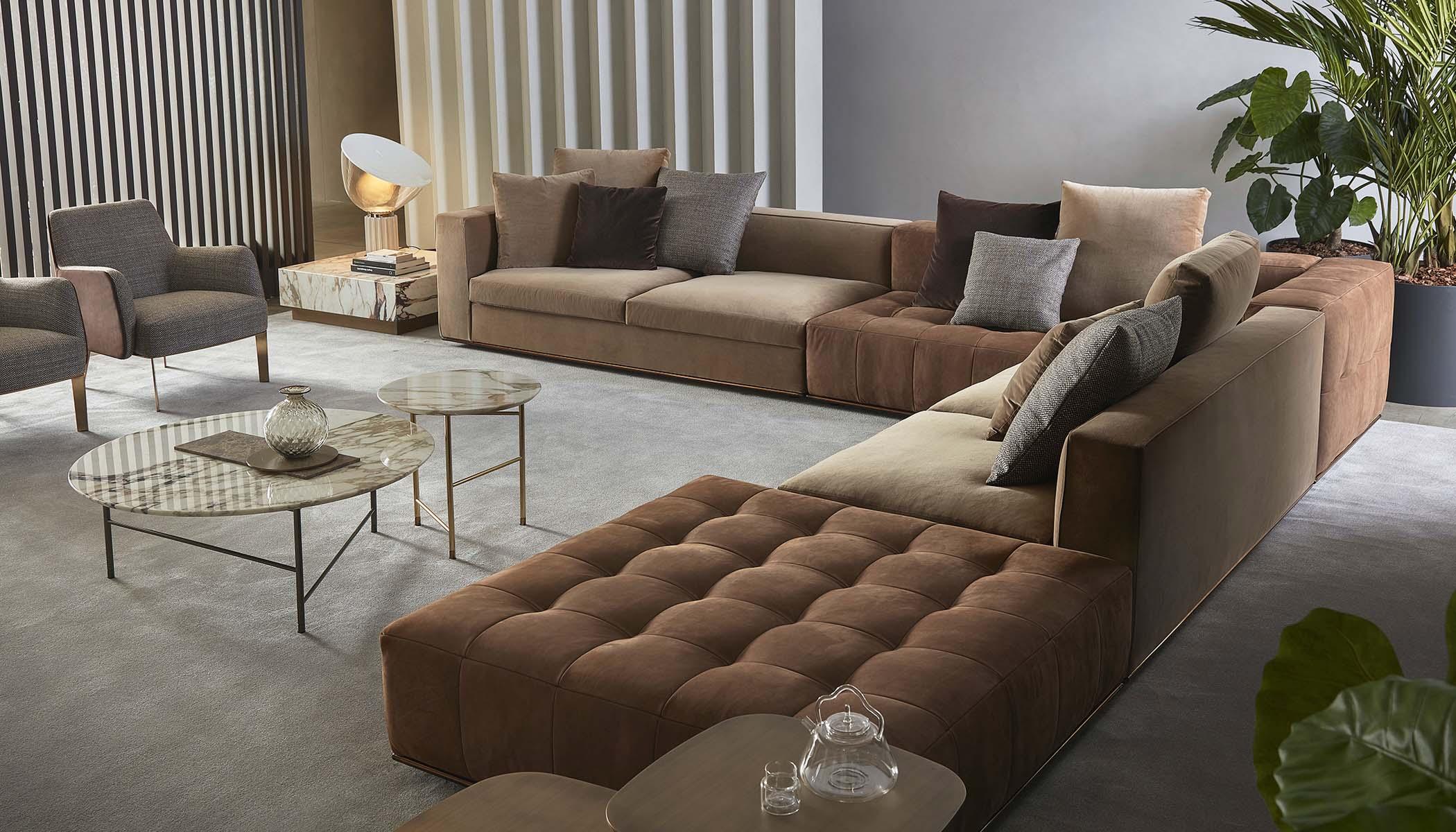 Marco Soft Velvet L Shape Sofa