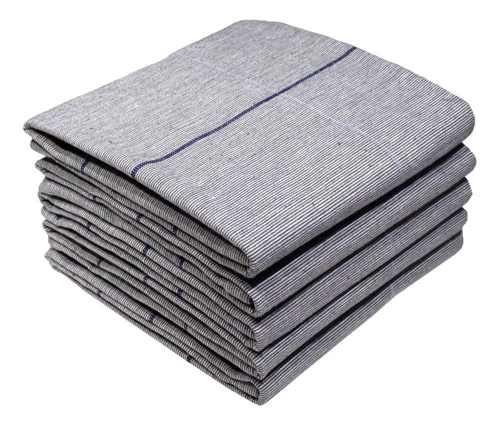 Bunty's Kitchen Towel - Design 2658 - 053x070cms - (05 Pc Pack) - Stripes - Estate Blue