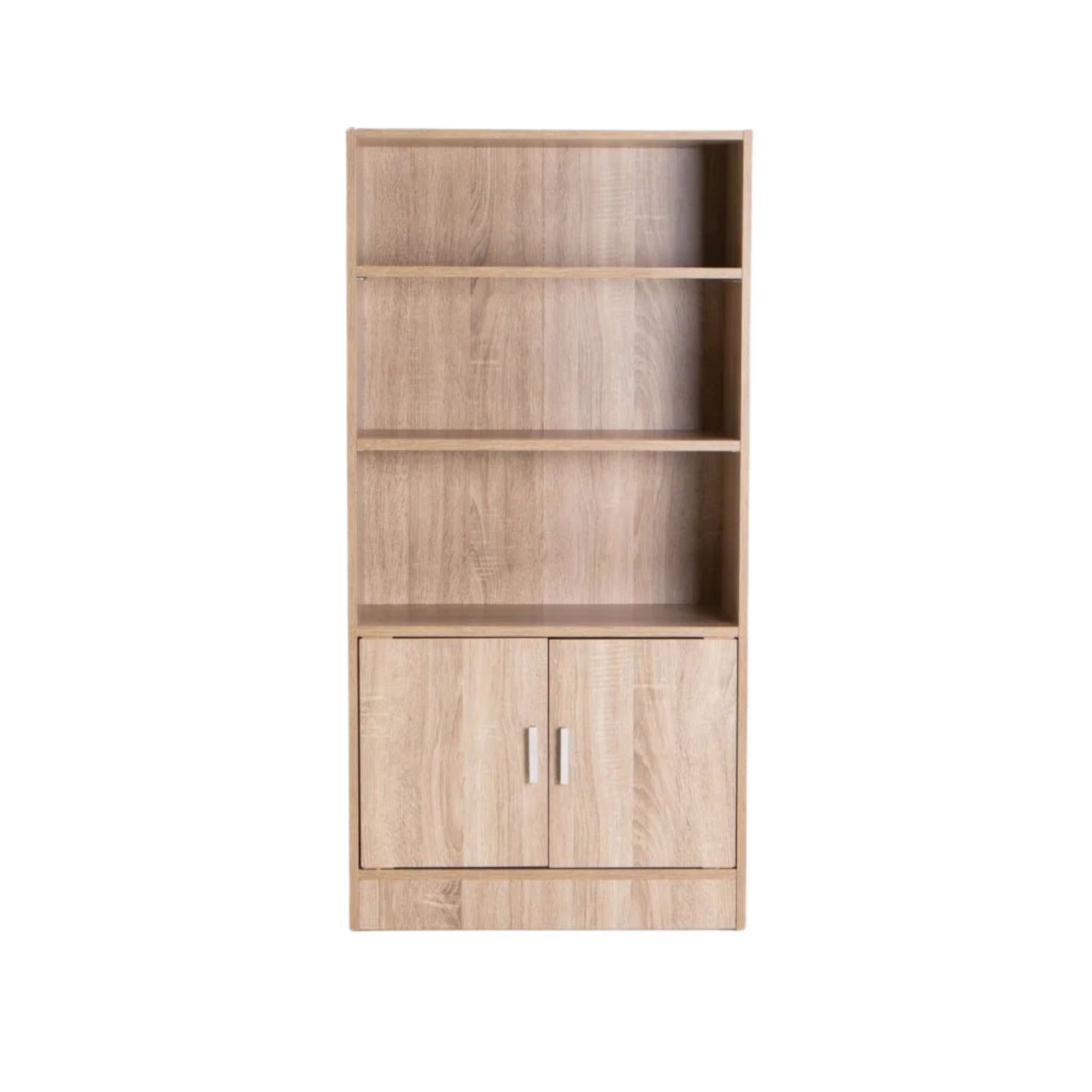 2 Door 3 Shelf Storage Bookcase - Oak