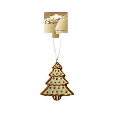 WHITE CHRISTMAS TREE COOKIE 9X9X1CM