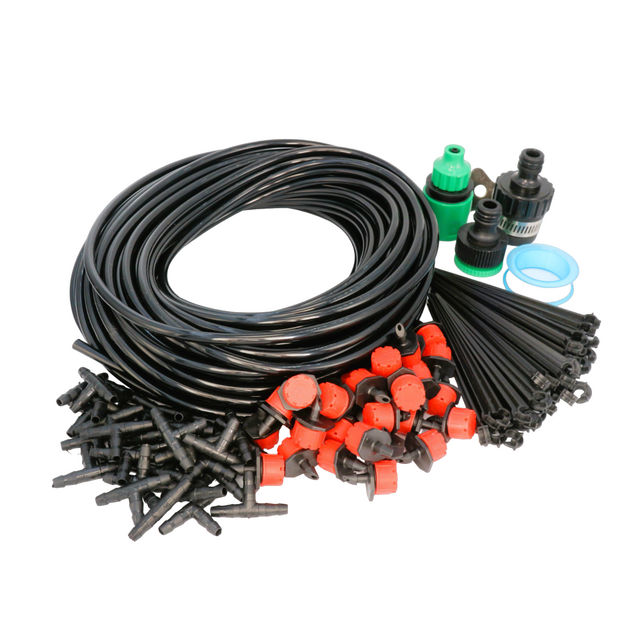 Drip Irrigation Kit (30 Adjustable Drippers, 25m 4/7mm Micro Tube