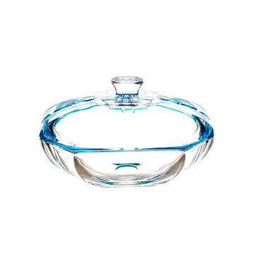 IRENA OVAL CANDY BOX 25CM HAMBURG TURQUO - Set of 1