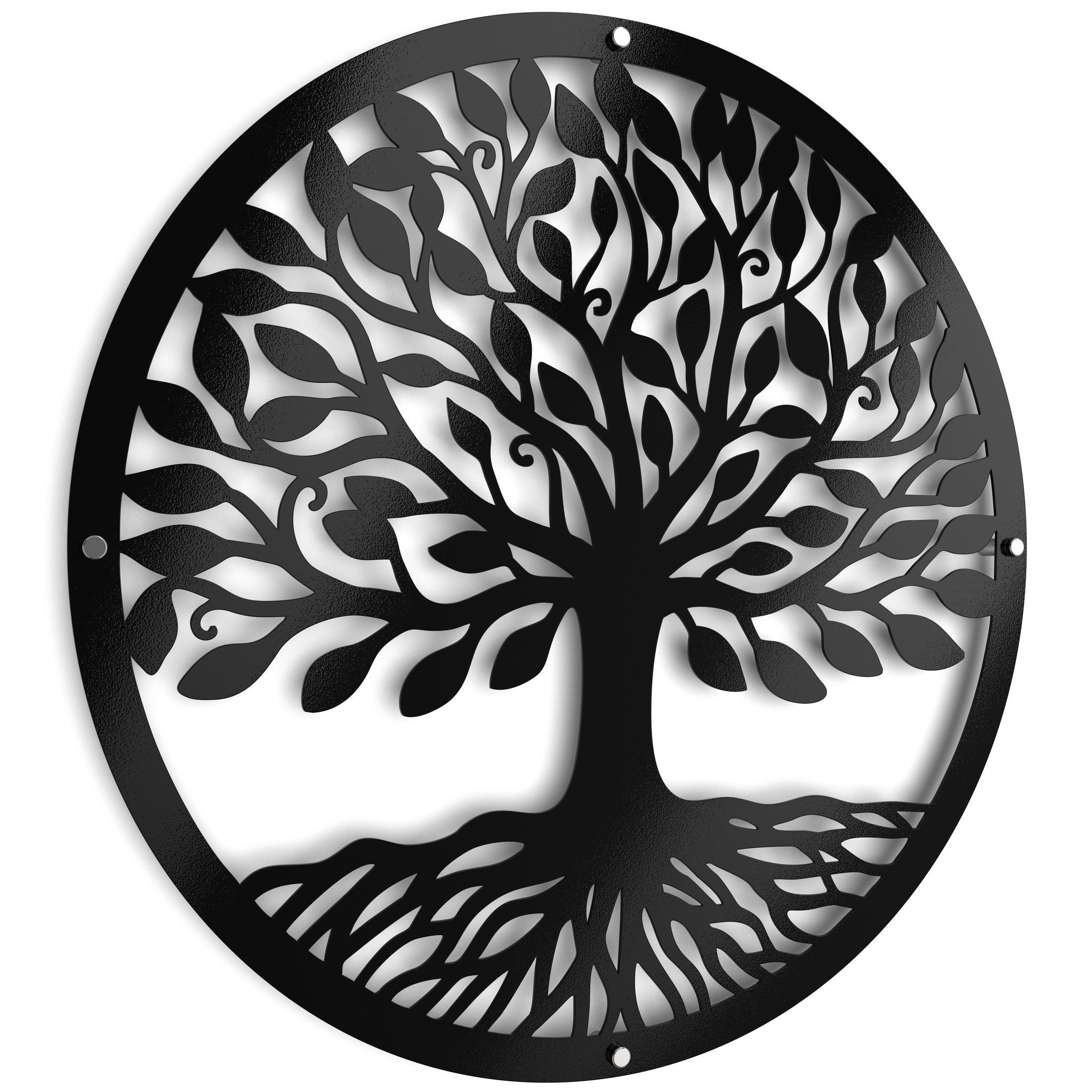 Tree of Life 1 Raised Metal Wall Art Home Décor- 60x60cm By Unexpected Worx