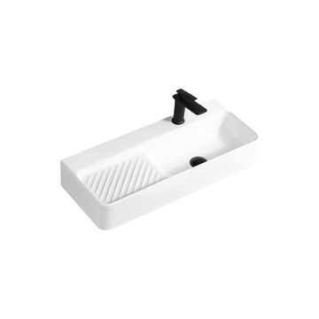 Counter top Ceramic Basin Table Top - Gloria - Gloss White 70cm