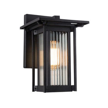Down Facing Aluminium Lantern with Opaque Glass