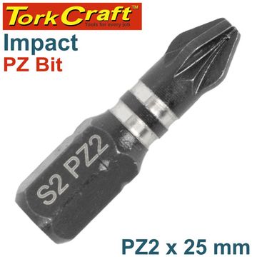 IMPACT POZI.2 X 25MM INSERT BIT BULK PZ2