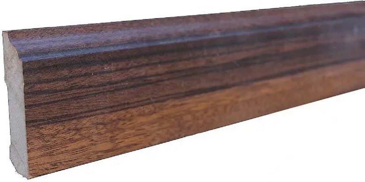 Skirting Wenge MDF Wrapped 80mm x 14mm x 2400mm
