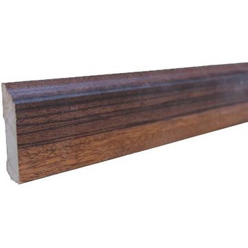 Skirting Wenge MDF Wrapped 80mm x 14mm x 2400mm