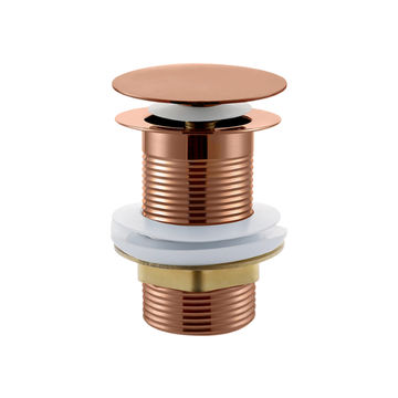 WASTE BASIN POP UP - UNSLOTTED - ROSE GOLD