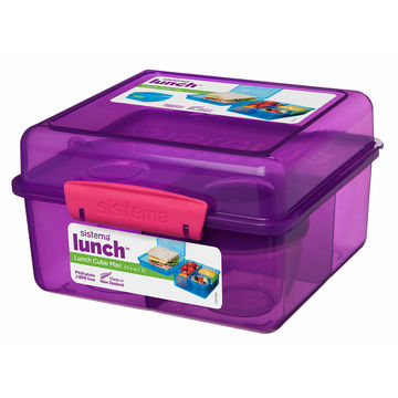 Sistema Lunch Cube Maxi With 1 Pot - Purple