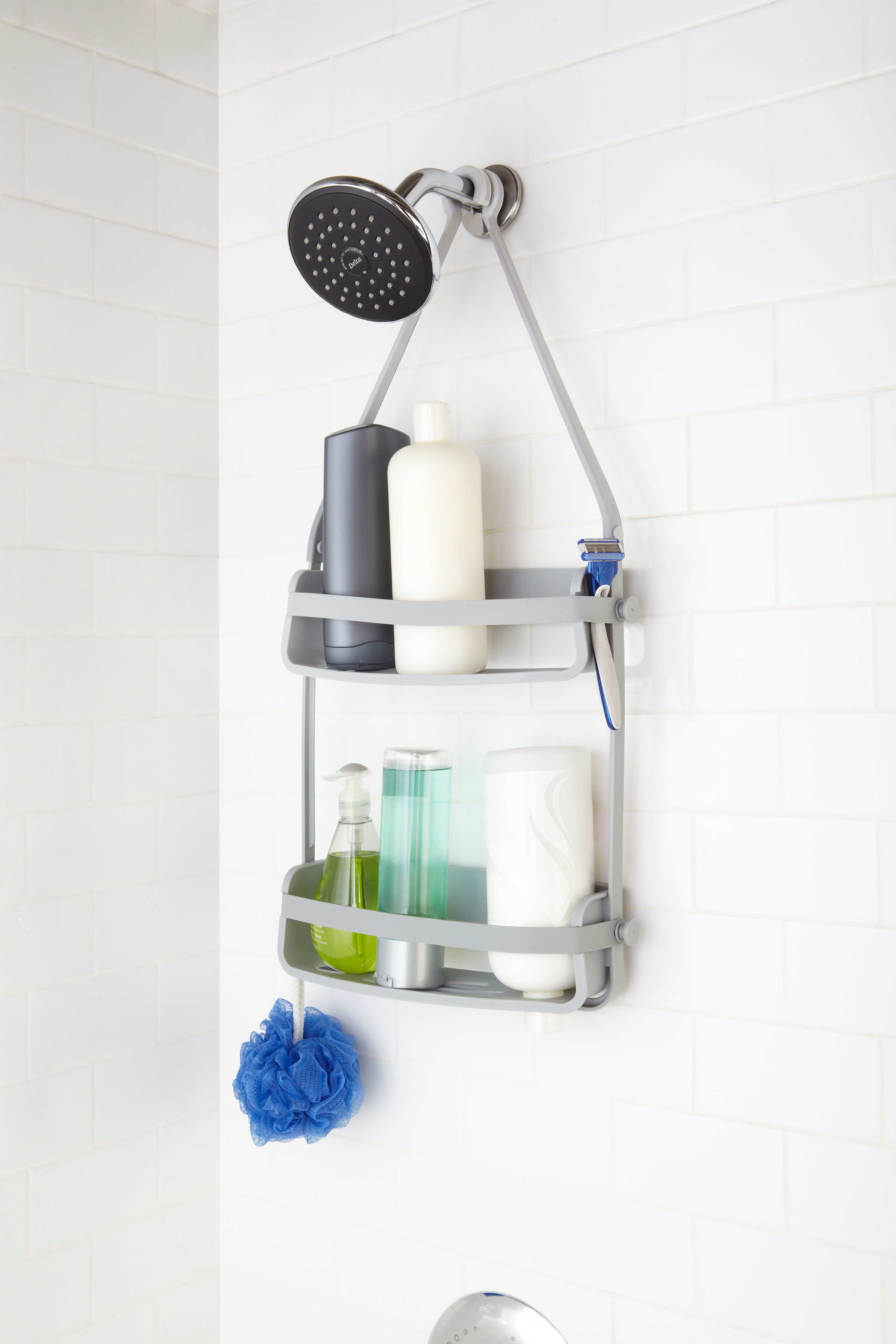 UMBRA FLEX SHOWER CADDY GREY