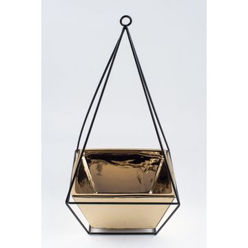Flower Rack Pyramid With Gold Base Large 40Cm