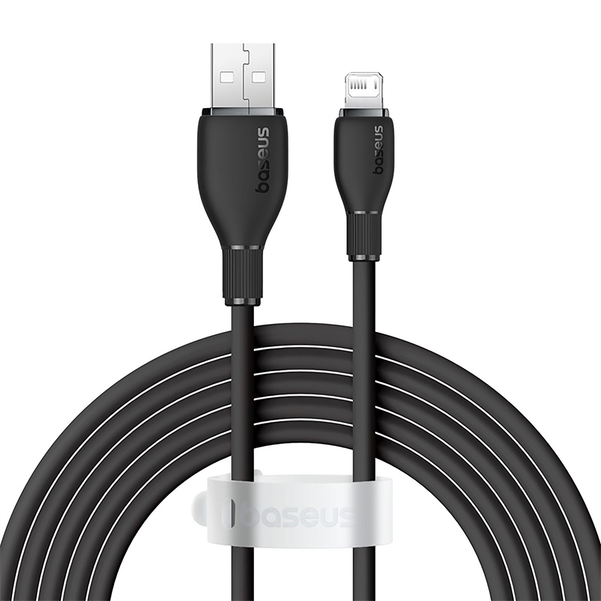 Baseus Pudding Series Fast Charging Cable USB to iP 2.4A 1.2m - Cluster Black