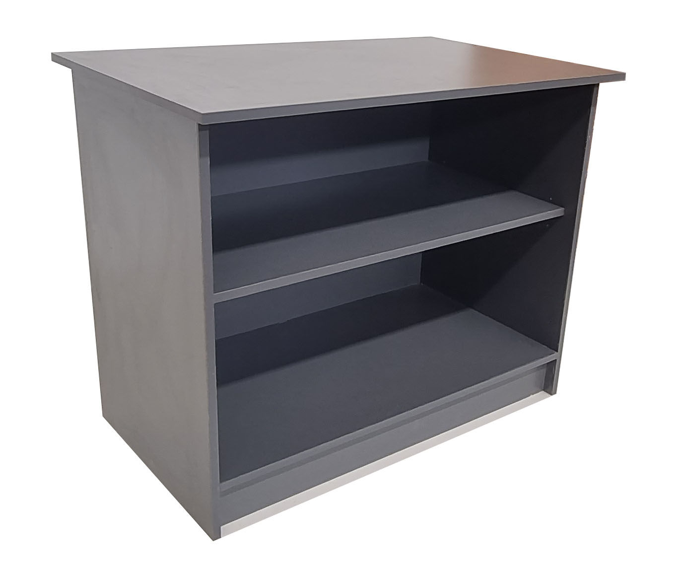 London 2 Shelf Cabinet 90cm - Storm Grey