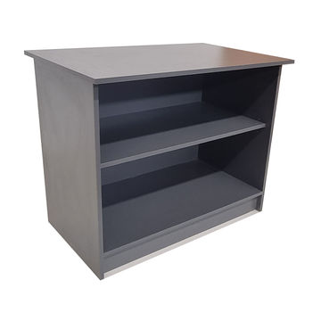 London 2 Shelf Cabinet 90cm - Storm Grey