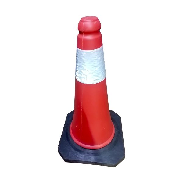 Road Cone Red & Black 700mm
