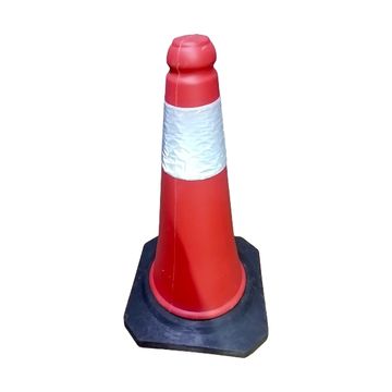 Road Cone Red & Black 700mm