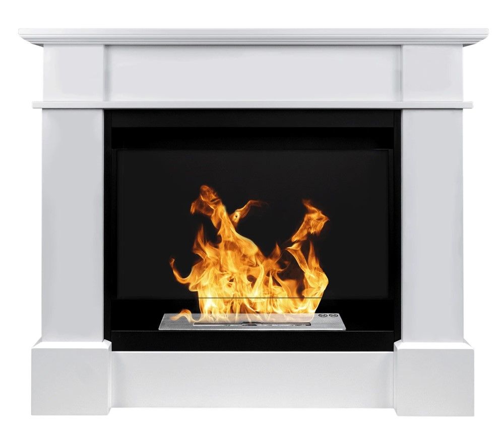NOVAFLAME - COLOSSEUM PULA FREESTANDING BIO-FIREPLACE - WHITE