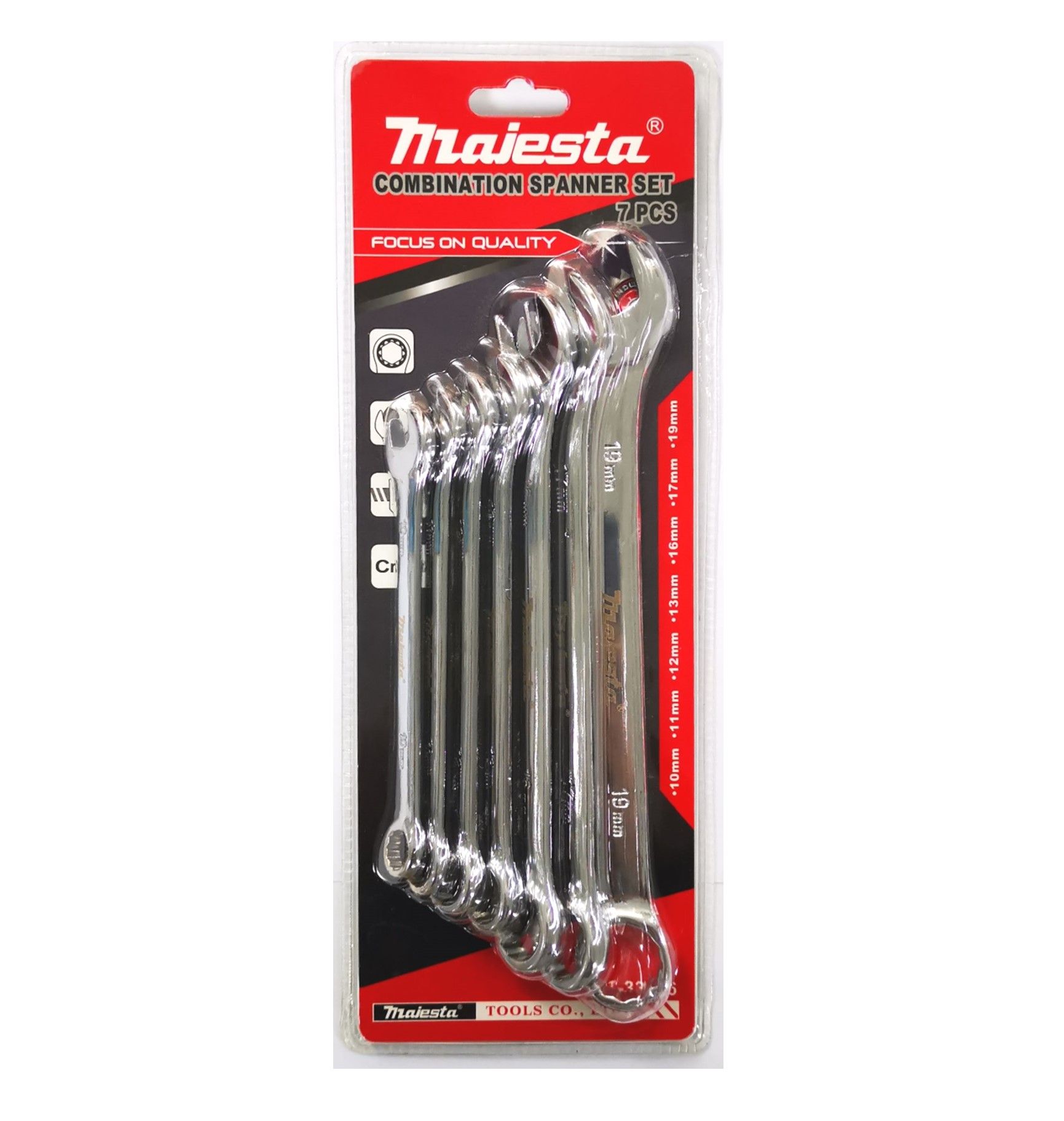 Majesta 7 Pcs CR- V Combination Spanner Set