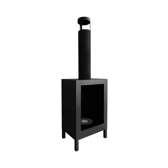 NOVAFLAME - Freestanding Bio-Fireplace Kozen black matte