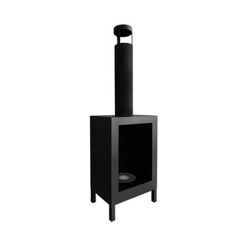 NOVAFLAME - Freestanding Bio-Fireplace Kozen black matte