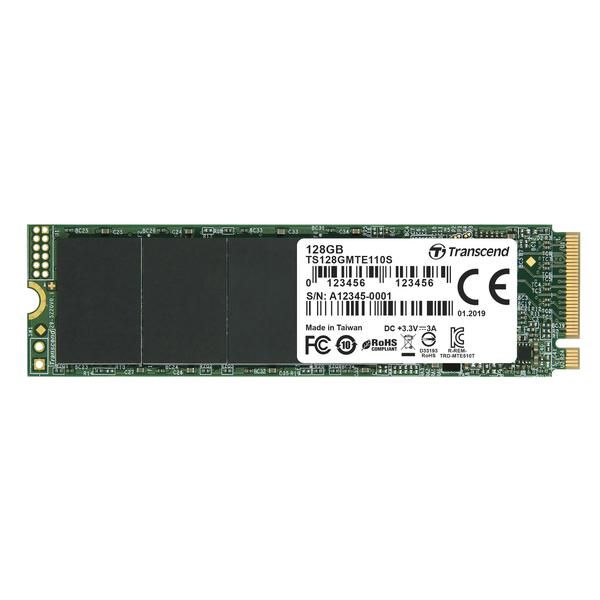 Transcend 128Gb Pci-E M.2 2280 Nvme Gen 3X4 Ssd -3D Tlc -Dramless