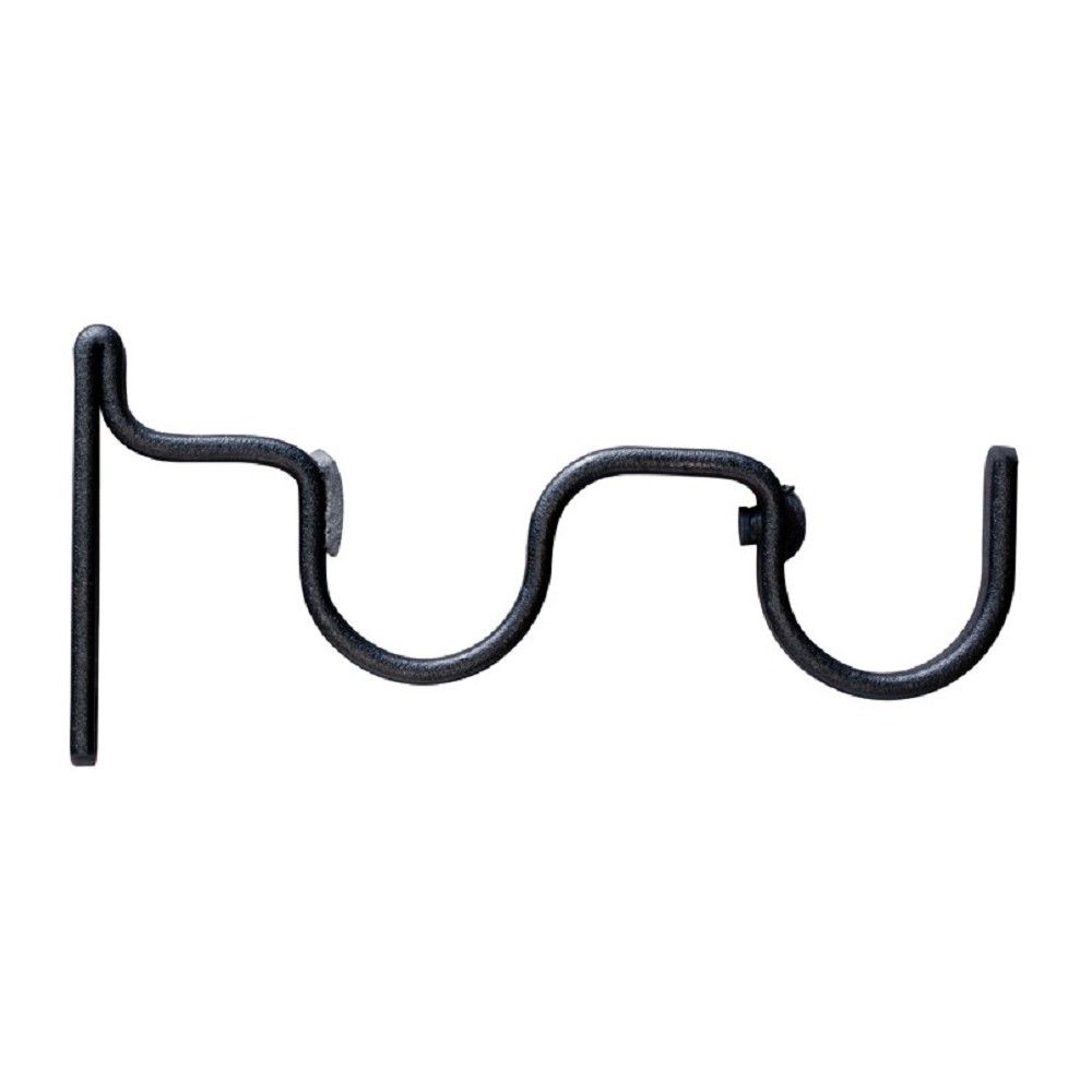 25 mm Steel Double Bracket Black