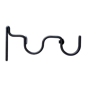 25 mm Steel Double Bracket Black