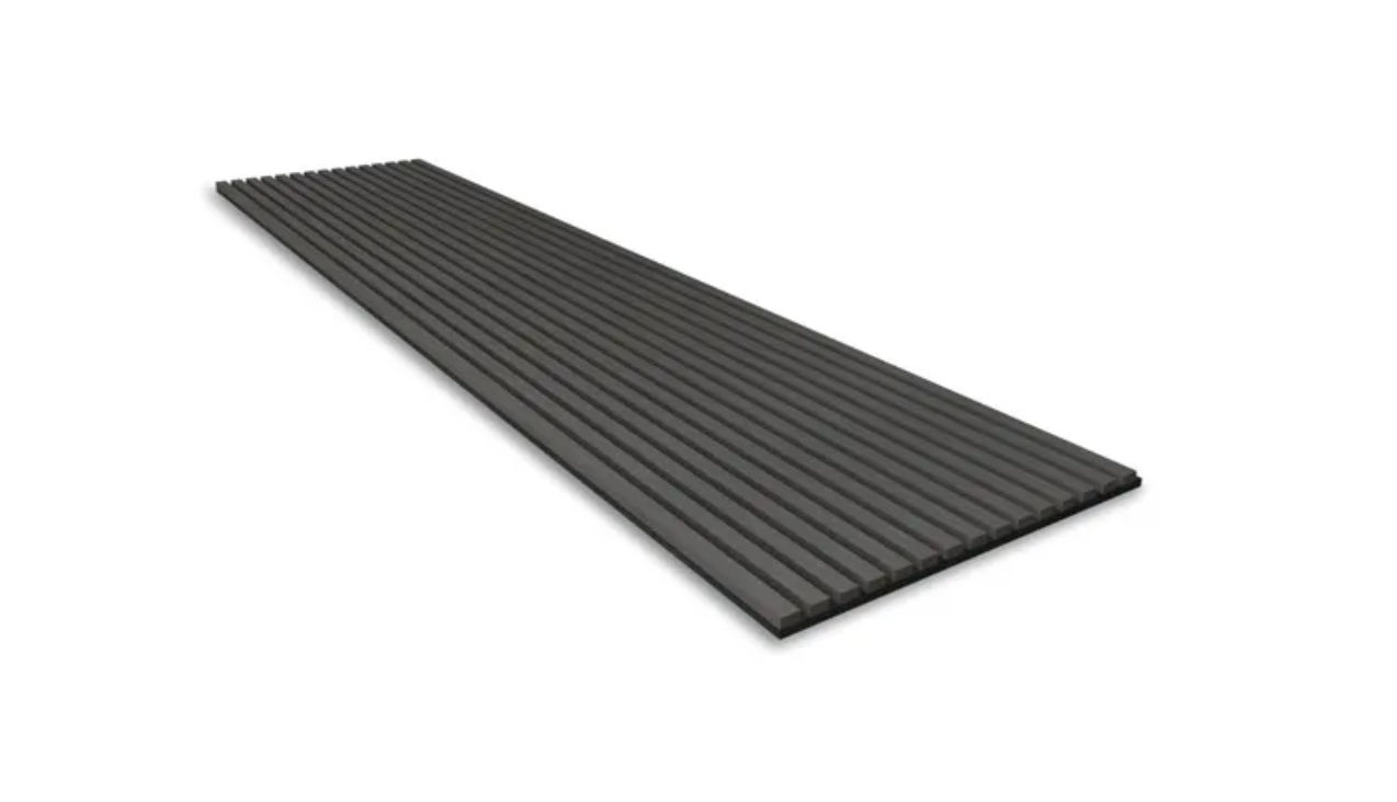 Black Acoustic Slat Wood Panel (3 meters)
