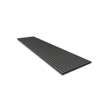 Black Acoustic Slat Wood Panel (3 meters)