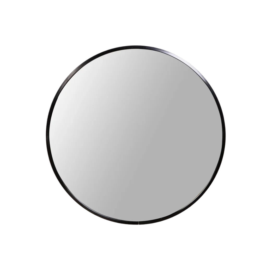 Vividitto - Naisha Round Mirror - Black - 60cm