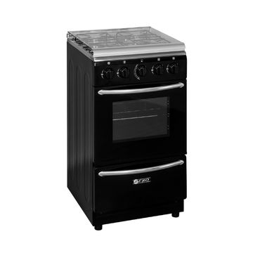 Zero 4 Burner Gas Stove With Gas Oven – Black