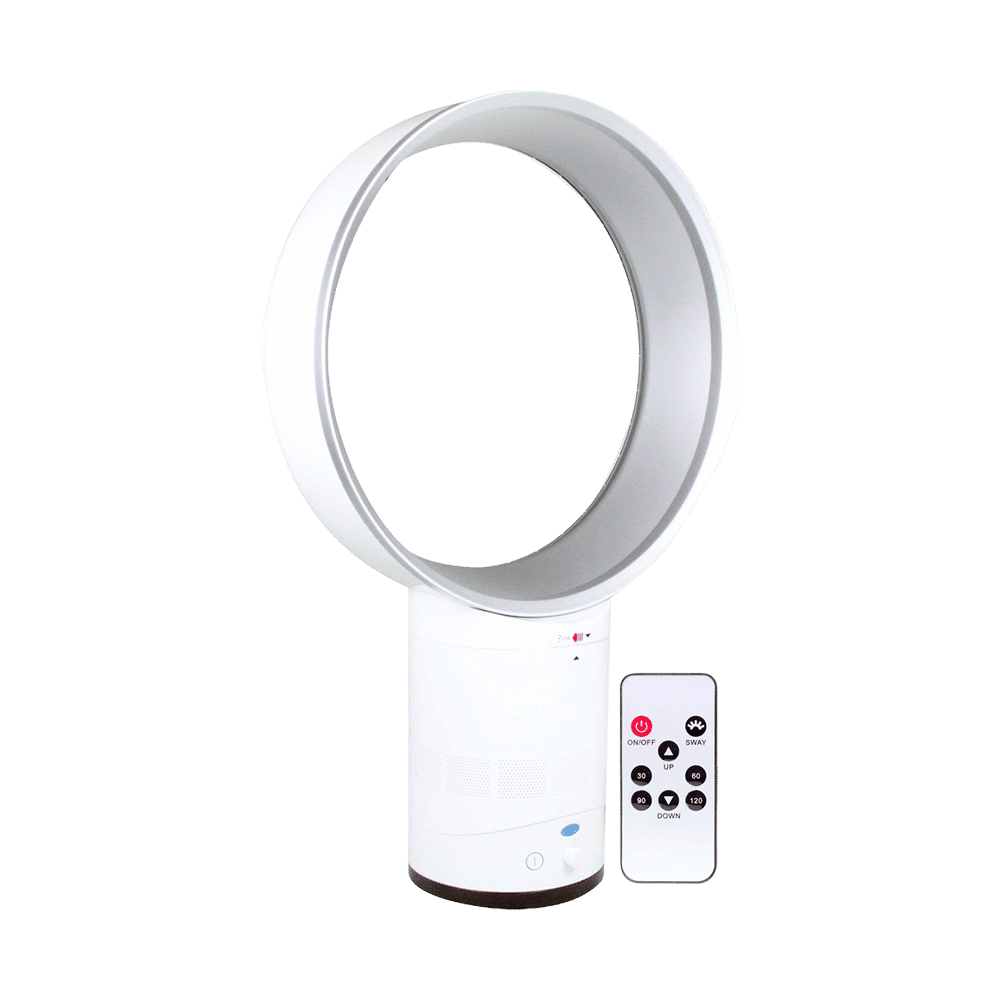BLADELESS FAN 230VAC, 40W, 450LT/MIN, 294mm ROUND, WHITE/SIL