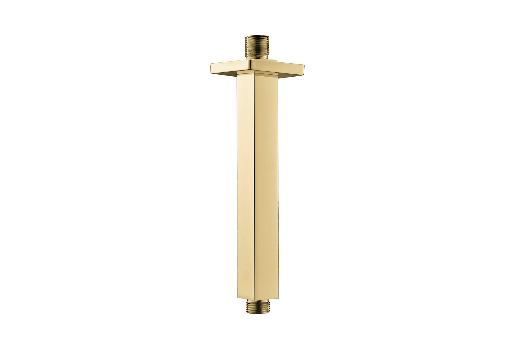 Devario Premio Shower Arm Ceiling Square 25*25*300mm s/s - Brushed Gold