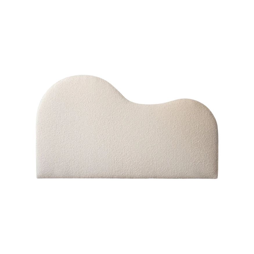 Vogue Curved Wave Headboard- Double -Cream