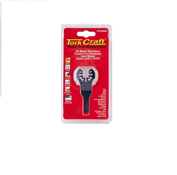Tork Craft - Quick Change Flush Cut Metal Saw Blade 10mm - 4 Pack