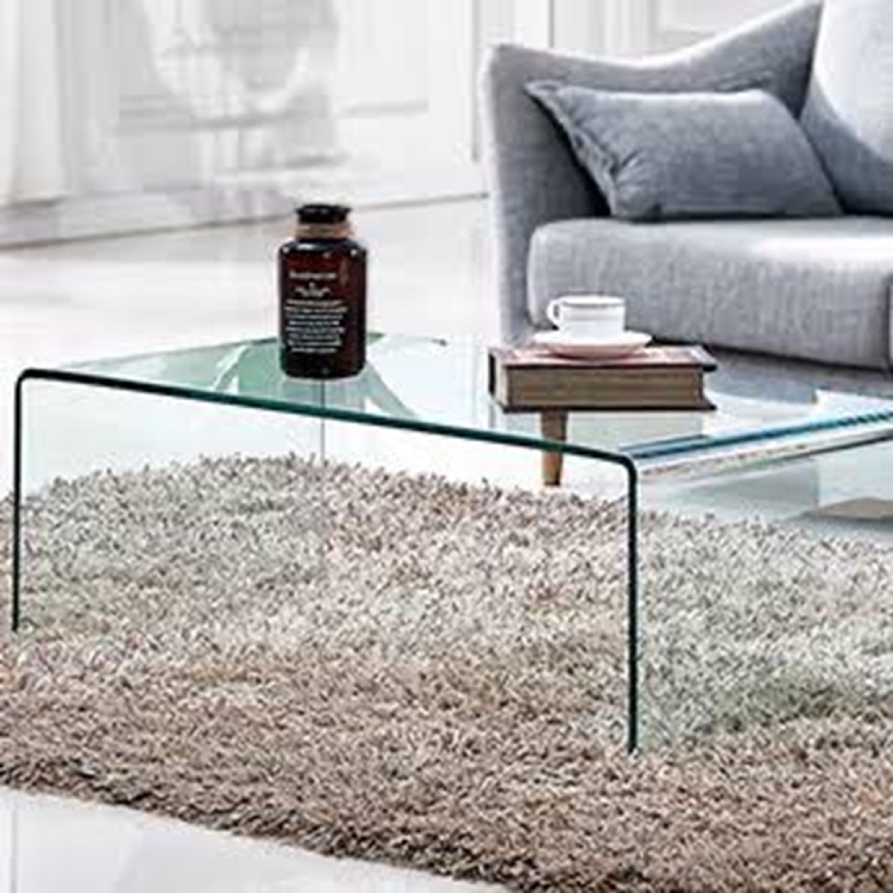 ClearGlass Coffee Table - Extended
