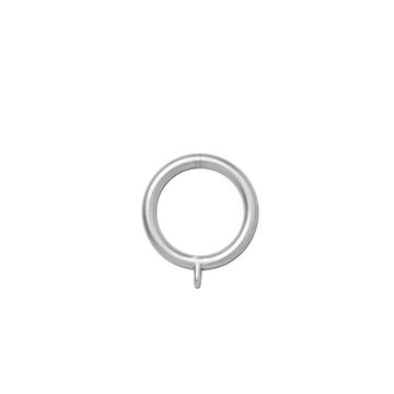32 mm Plastic Rings Brushed Silver (10)