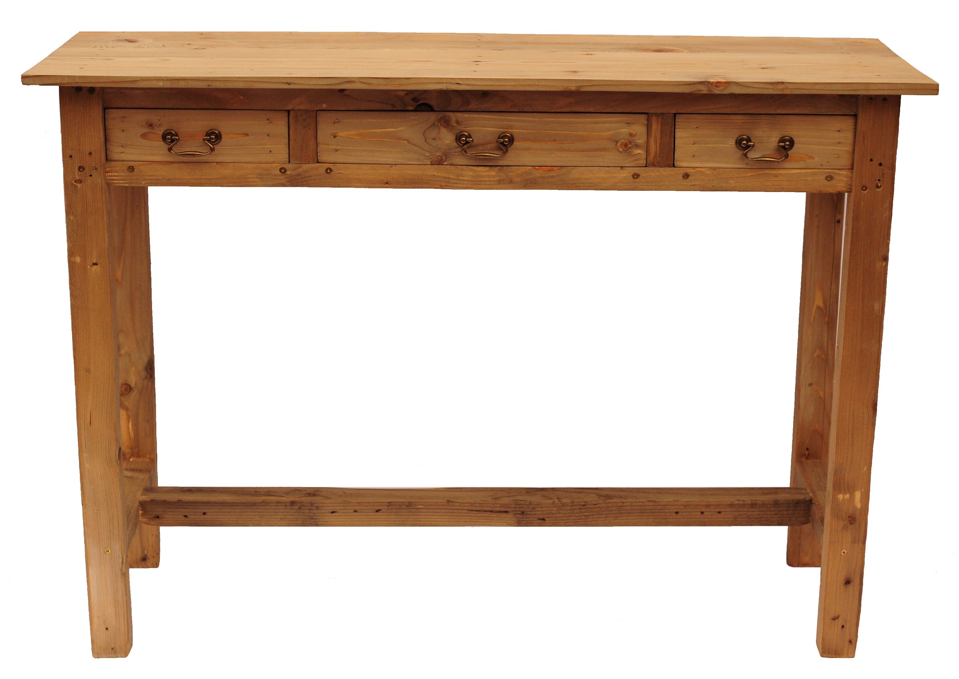 Rustic console table, solid wood entrance table