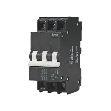 Circuit Breaker 13mm 4.5KA  3 Pole C-Curve   50A