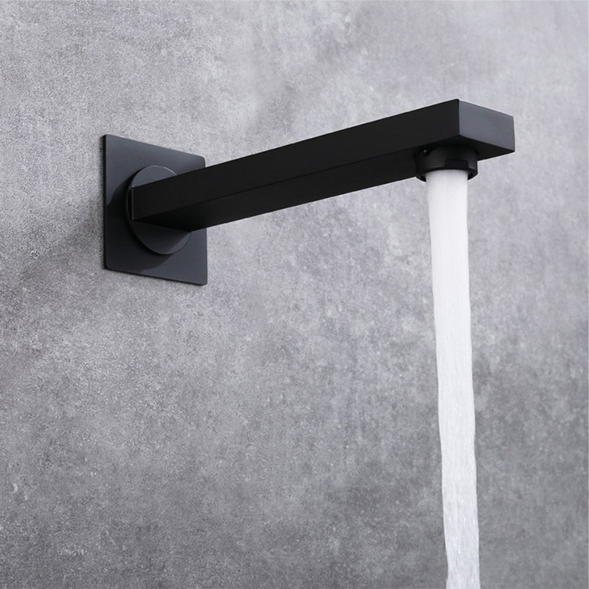 Bath/Basin Wall Spout 1110 Black 220mm