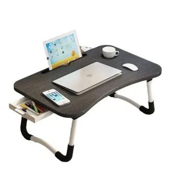 Compact Black Lap Desk with Foldable Legs