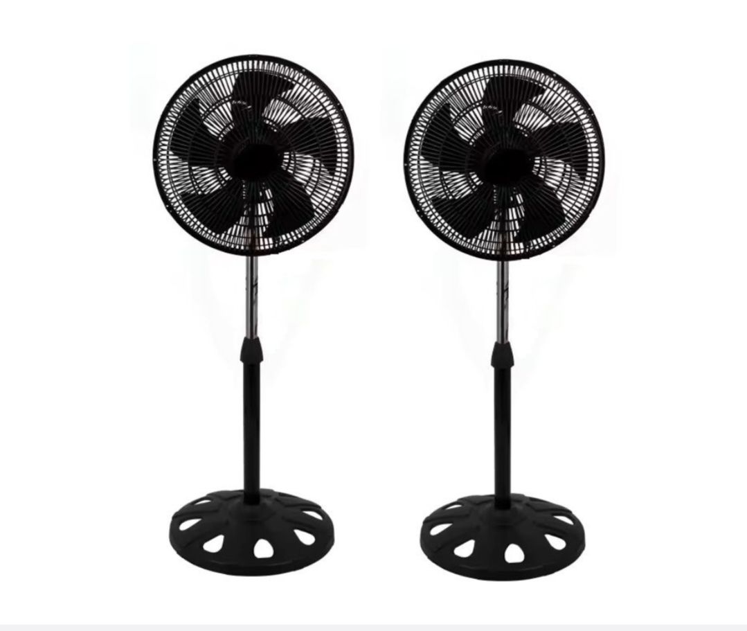 18in / 45cm Floor Standing Adjustable Pedestal Fan - SET OF 2