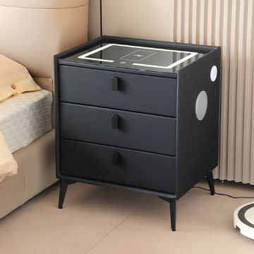 Ziyane Smart Side Table 3 Drawer- Black