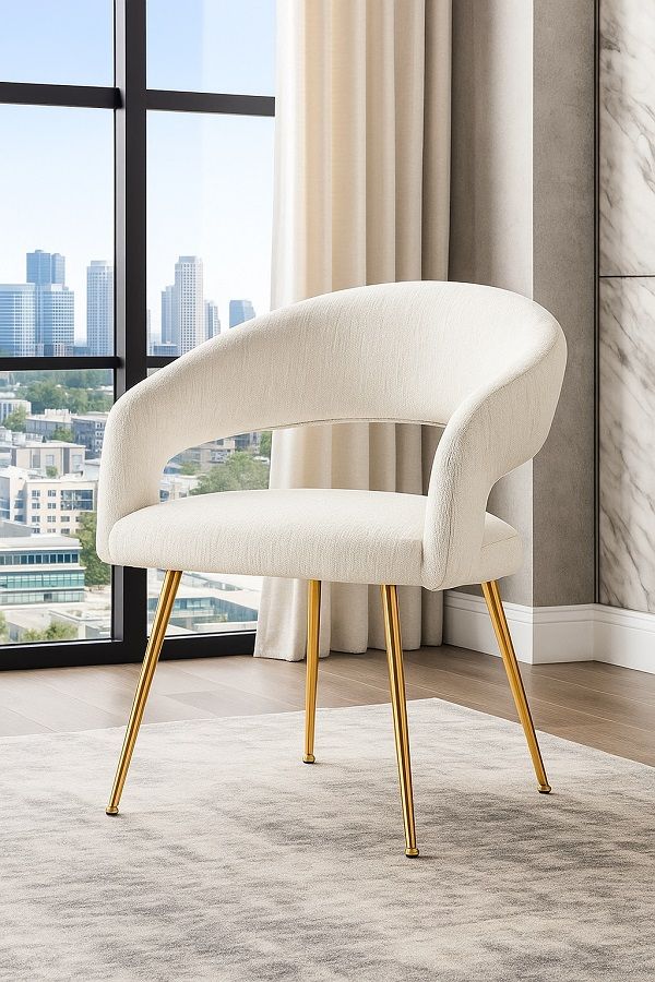 Prestige Home - Bracy Fabric Dining Chair (white)