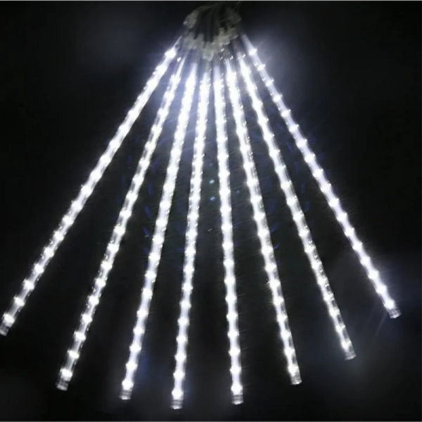 192 LEDs 60 cm White Flickering Strip Rice Lights (Pack of 1)